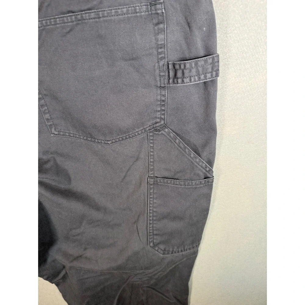 Duluth Trading Co Mens Gray Carpenter Work Pants 46x28 95016 Cotton Utility